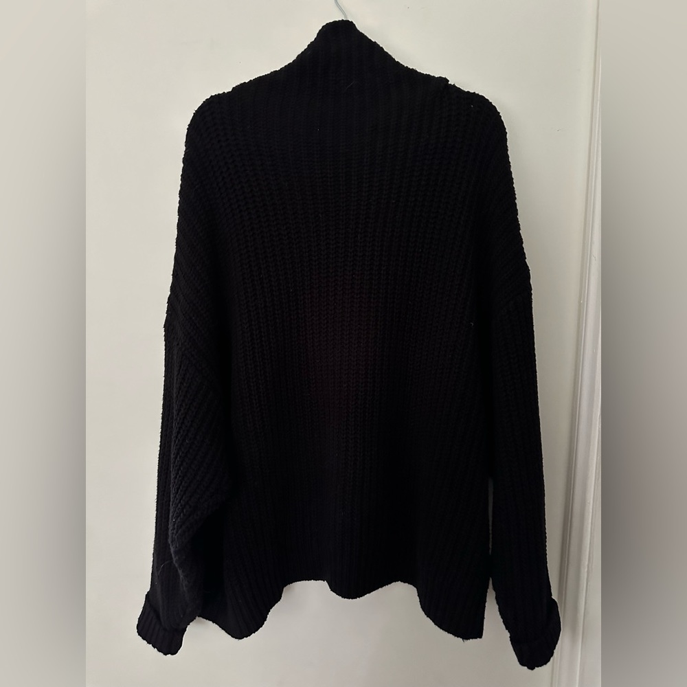 Free People swim too deep Black Turtleneck Sweater - Picture 10 of 13